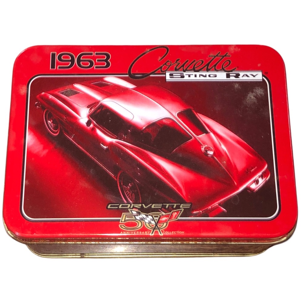 1963 Corvette 50th Anniversary Limited Edition Collectors Tin W/ Two Cars